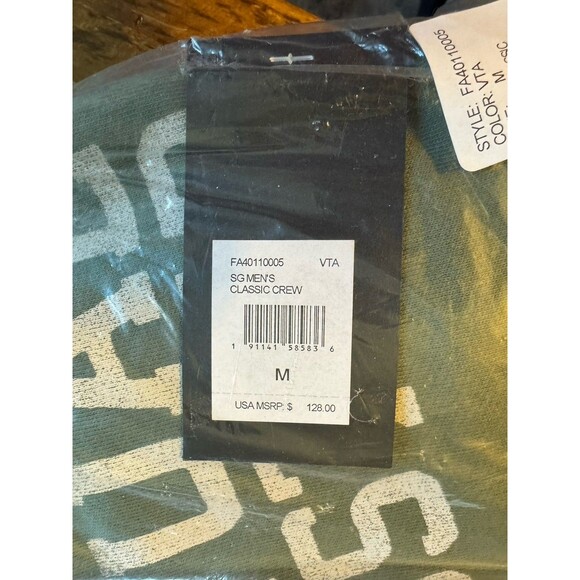 Spiritual Gangster Men’s Classic Crewneck Sweatshirt Vintage Army Green M New! - Picture 5 of 6